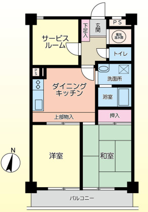 渋谷区代々木のマンションの間取り