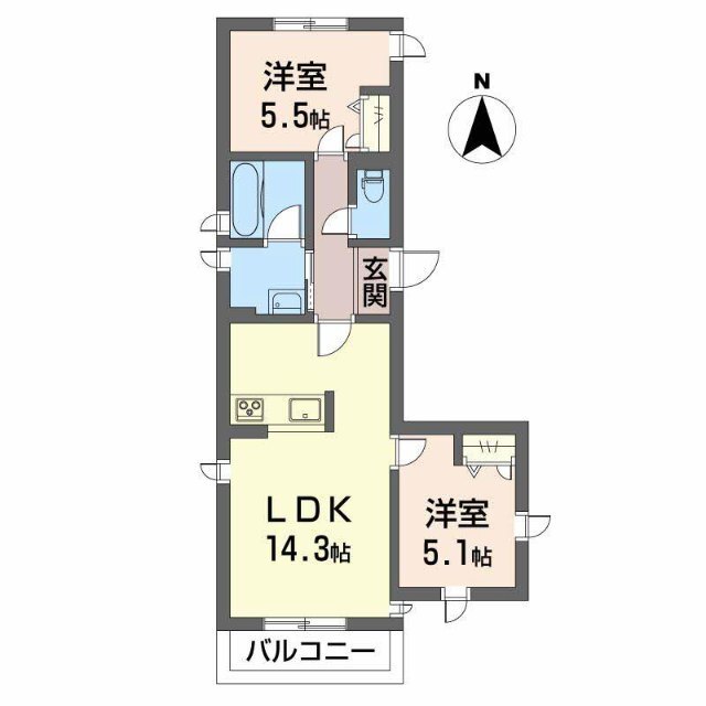 グレイス華陽の間取り