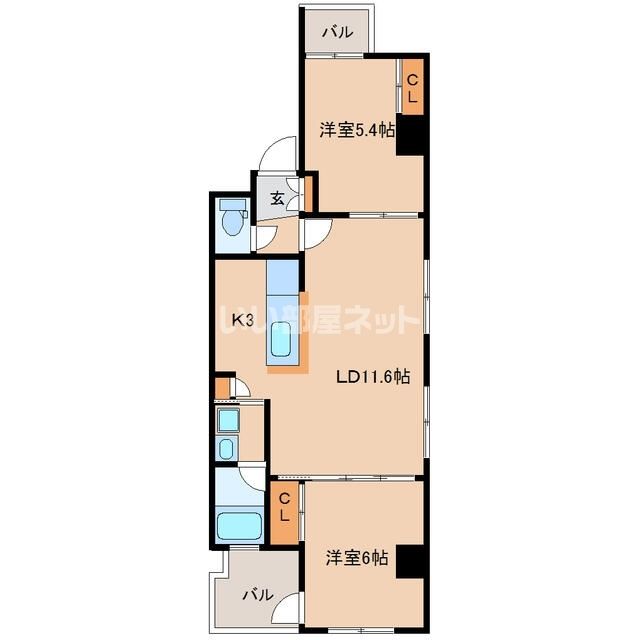 ＧＲＡＮＧＲＯＭ東浜の間取り