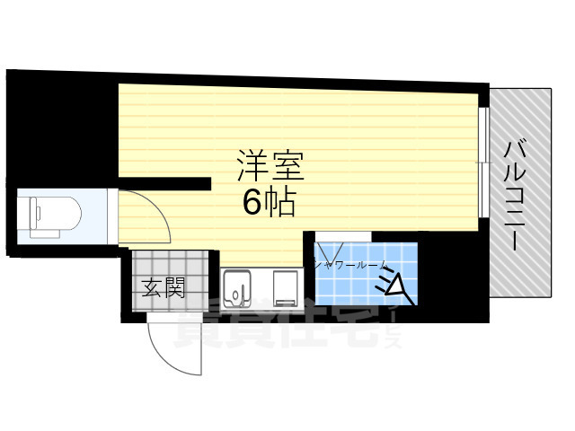 豊中市待兼山町のマンションの間取り