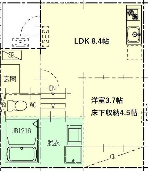 名古屋市中村区森末町のアパートの間取り