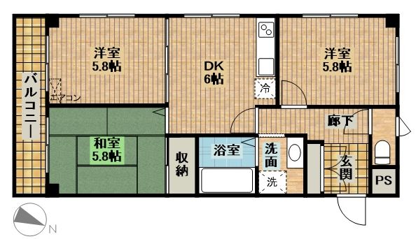 第三原ビルの間取り写真