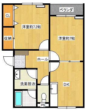 コーポ貿上の間取り