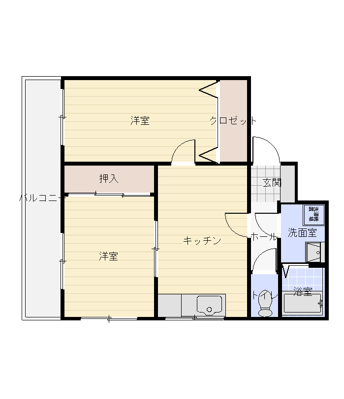 シーニックハイツの間取り