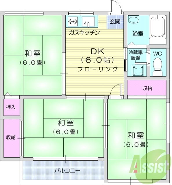 第二菅野アパートの間取り