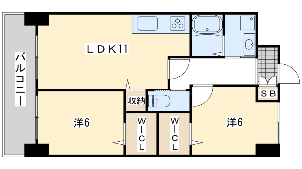 サンシャインプリンセス青山の間取り