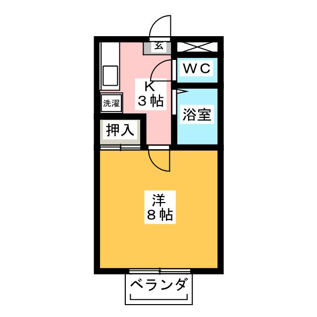 ハイツユタカ　２の間取り