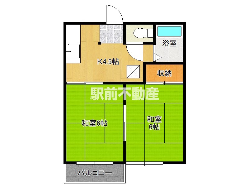 駅通りハイツの間取り