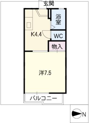 石神ハイツＡ棟の間取り