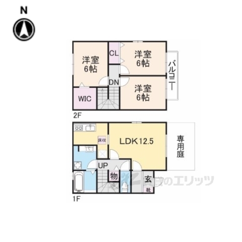 スパーダＢ棟の間取り