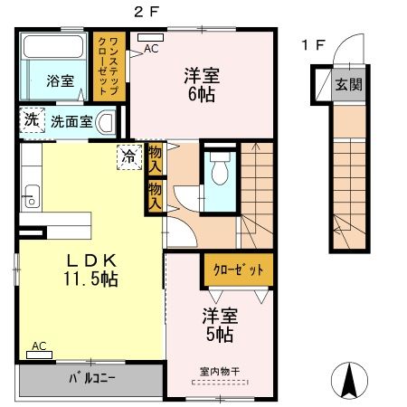 ルラシオン　A棟の間取り