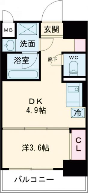 堺市西区鳳南町のマンションの間取り