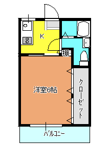 ハイツカサハラの間取り