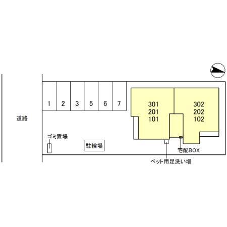 【Ｄ－ＲＯＯＭ尾崎丁の駐車場】