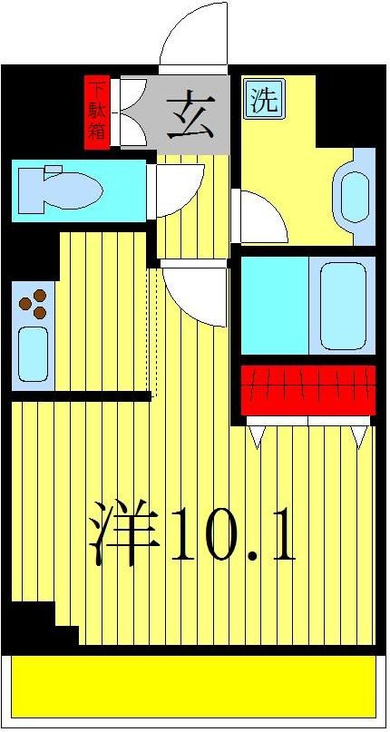 柏市若柴のマンションの間取り