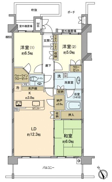 フレアサイトときわ台の間取り