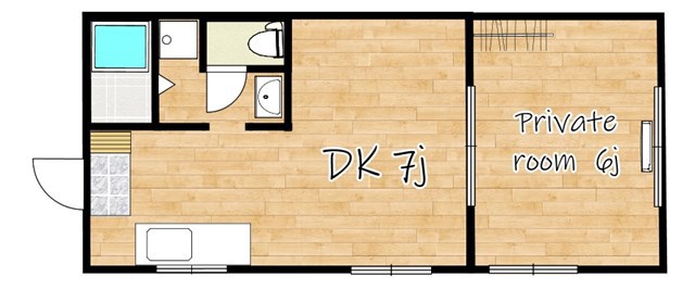 鹿児島市武のアパートの間取り