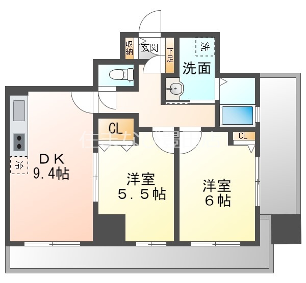 安城市相生町のマンションの間取り