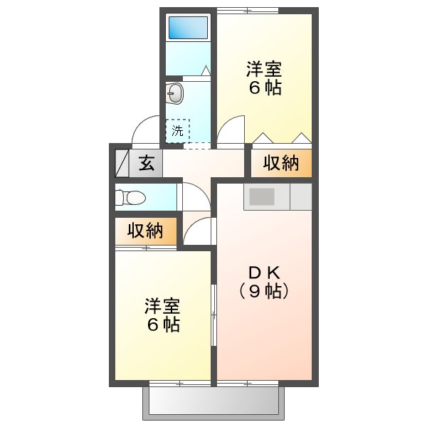 ミレニアムKNの間取り