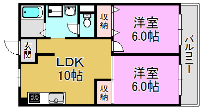 サンライズ長田の間取り