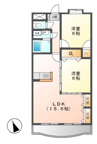 多気郡明和町大字竹川のマンションの間取り