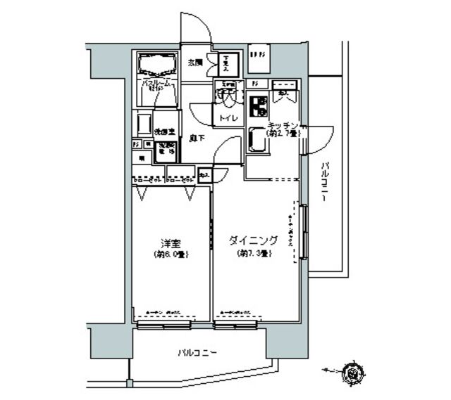 板橋区大和町のマンションの間取り