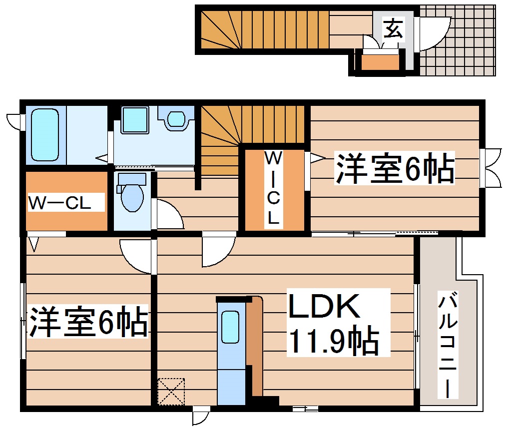 千賀の台SpinachIIIの間取り