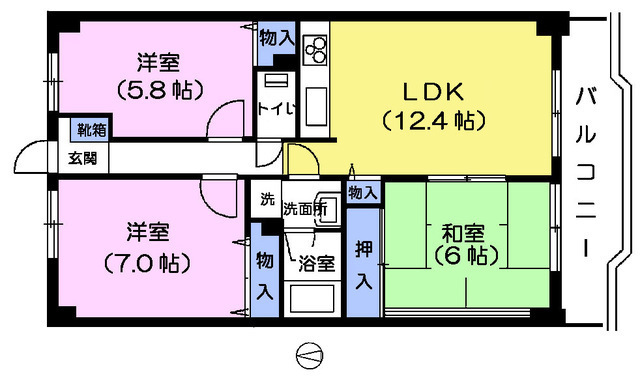 第３パークマンションの間取り