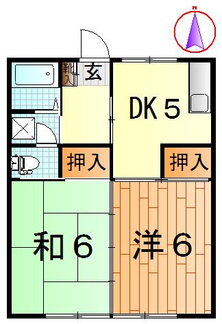 【イーストハイツの間取り】