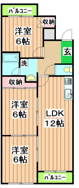 スカイロードとのしろの間取り