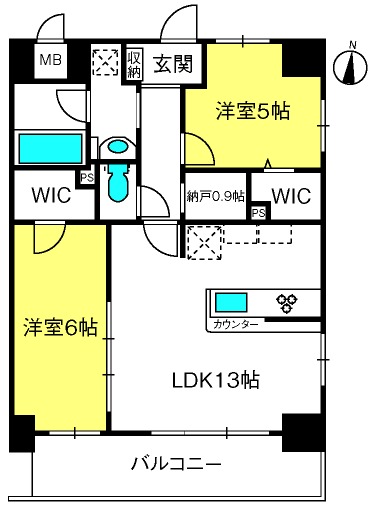 ラグゼナ浦和の間取り