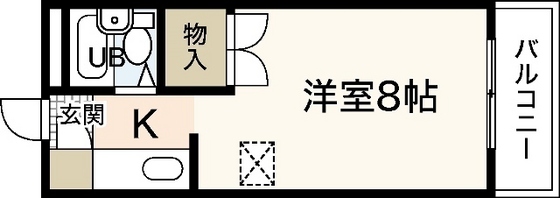 広島市佐伯区三宅のマンションの間取り