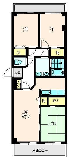 ビラ草加Ｂ棟の間取り