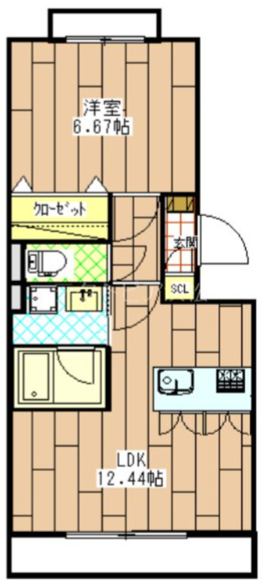 コンフォールメゾン西浅田の間取り