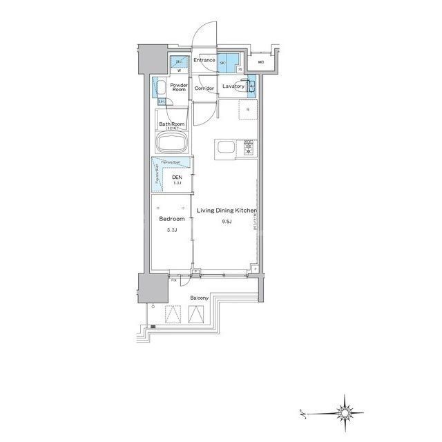 江東区永代のマンションの間取り