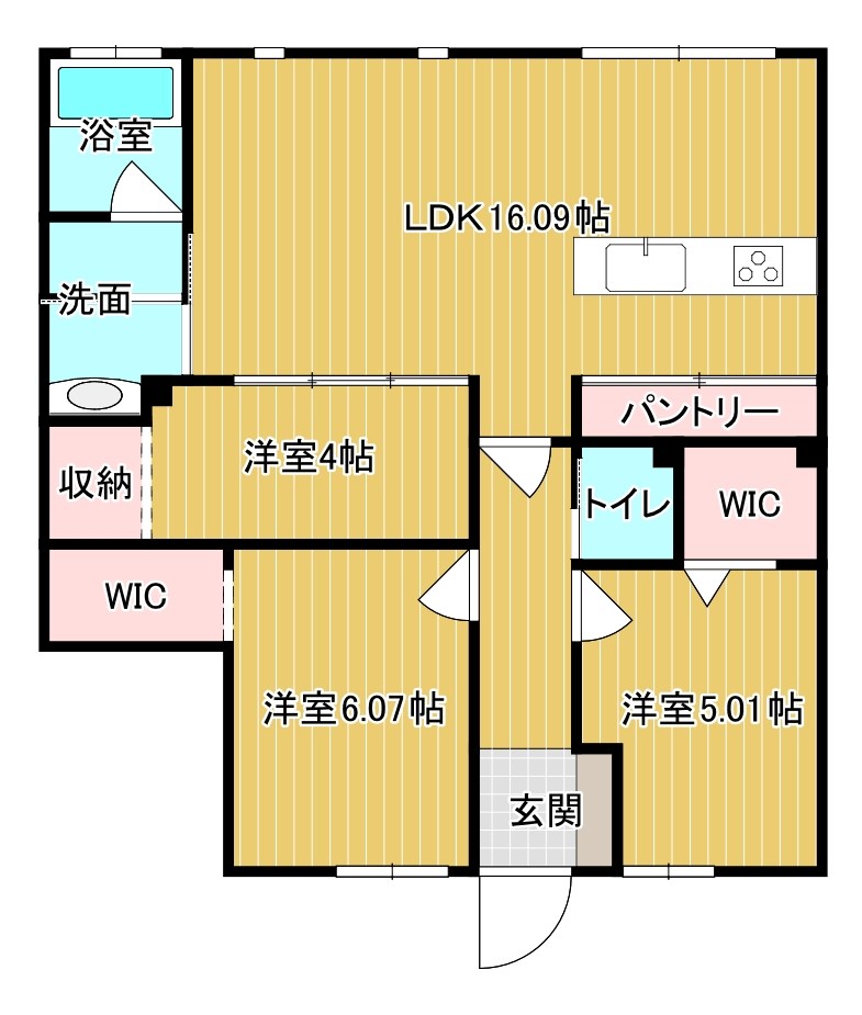 リヴィエール長府シーサイドヴィラの間取り