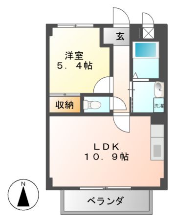 シャンドールカモノ　IIの間取り