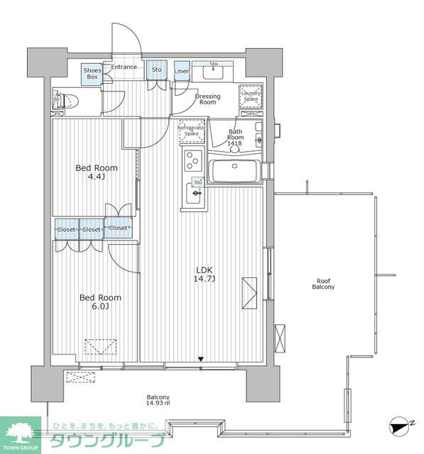 パークアクシス市川の間取り