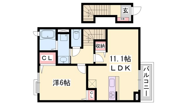 シャトレー富永の間取り