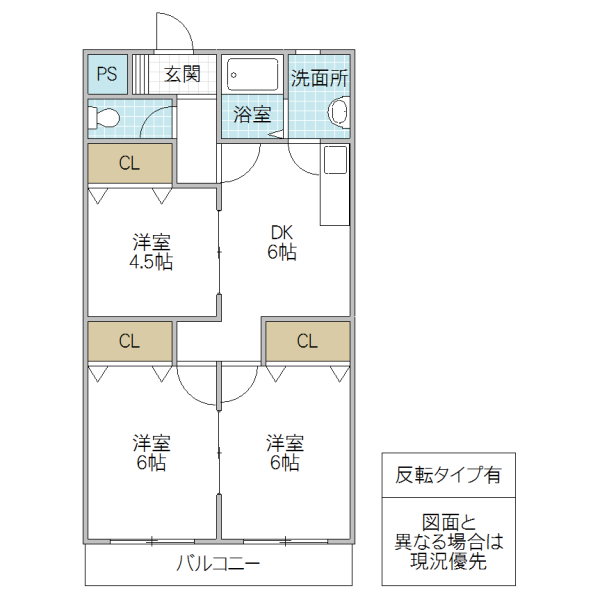 飯村不動産第六ビルの間取り