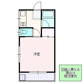 石井アパート B棟の間取り