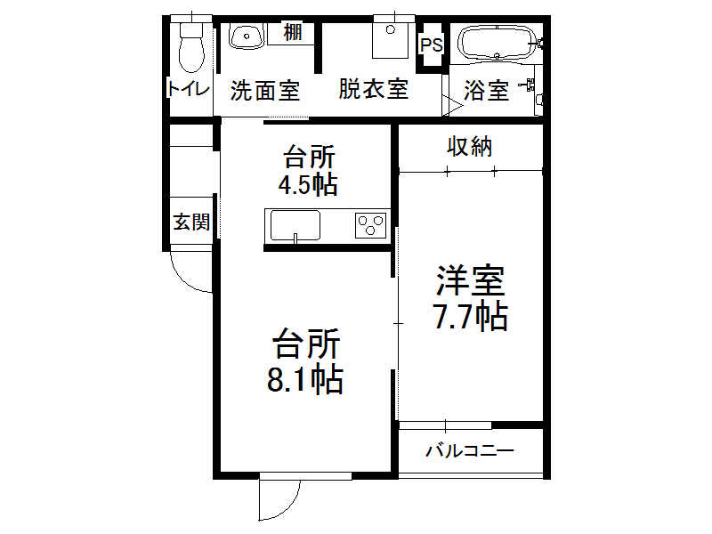 グラシアス　エストレヤの間取り