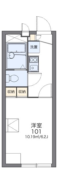 広島市東区牛田中のアパートの間取り