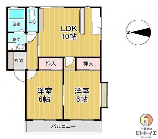 龍ヶ原ハイツの間取り