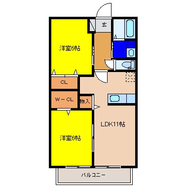 アビタシオンI・IIの間取り