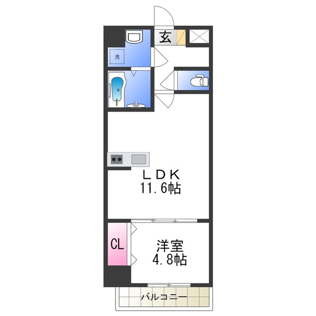 【MANDARIN COURT　深井駅前の間取り】