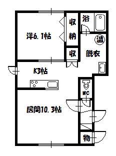 レジーナＣ棟の間取り