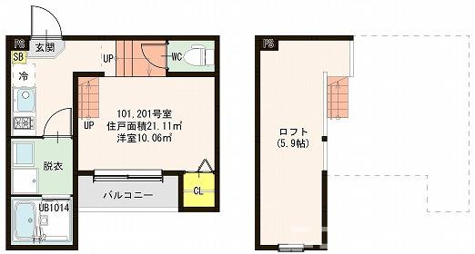 ソワール801の間取り
