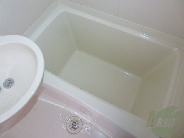 バス・シャワールーム　バスルームは狭すぎず、シャワーも浴びやすそうです。