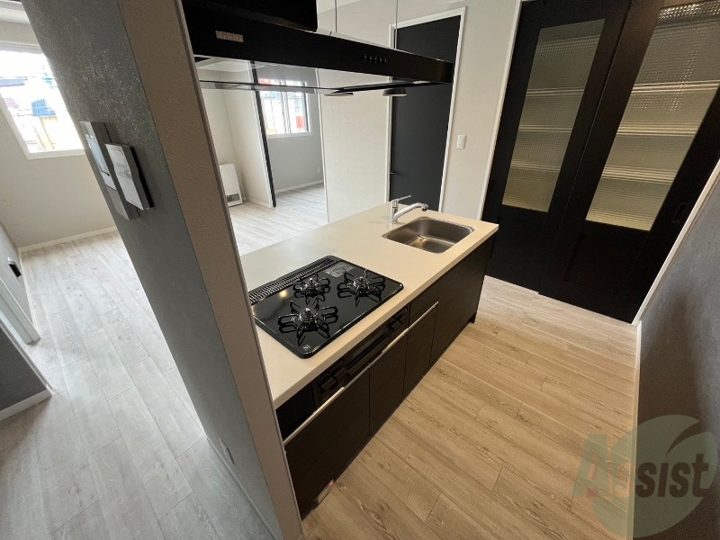 キッチン　システムキッチンなので、すぐお料理に使えます！